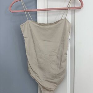 Abercrombie & Fitch Tan Spaghetti Strap Top